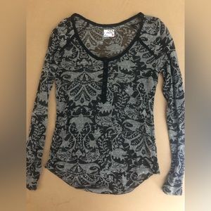 Free People Sheer Lace Top - size small